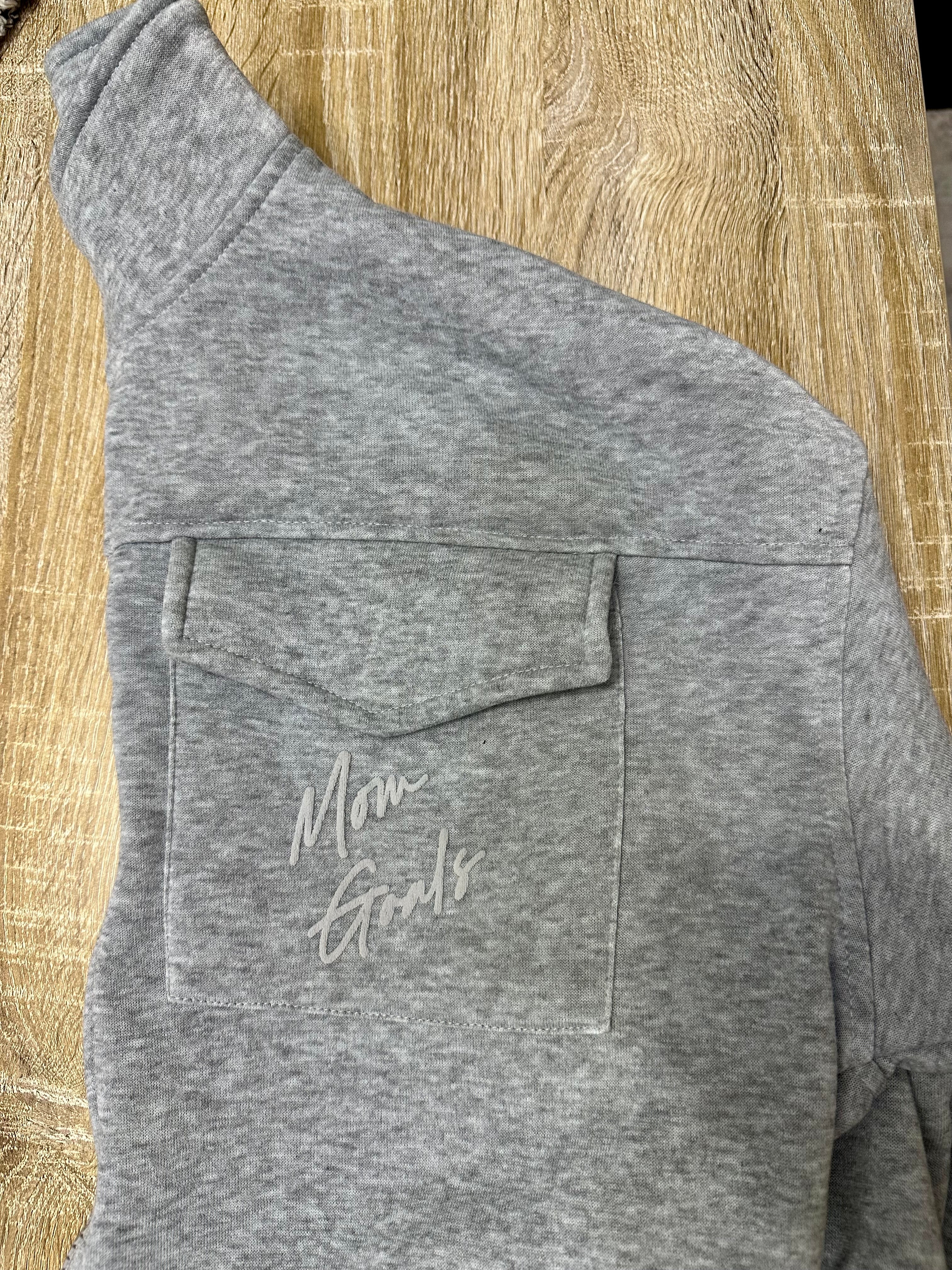 MG.CO Cropped Zip-Up | Gray