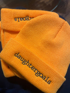 Daughter Goals Type Beanie | Orange