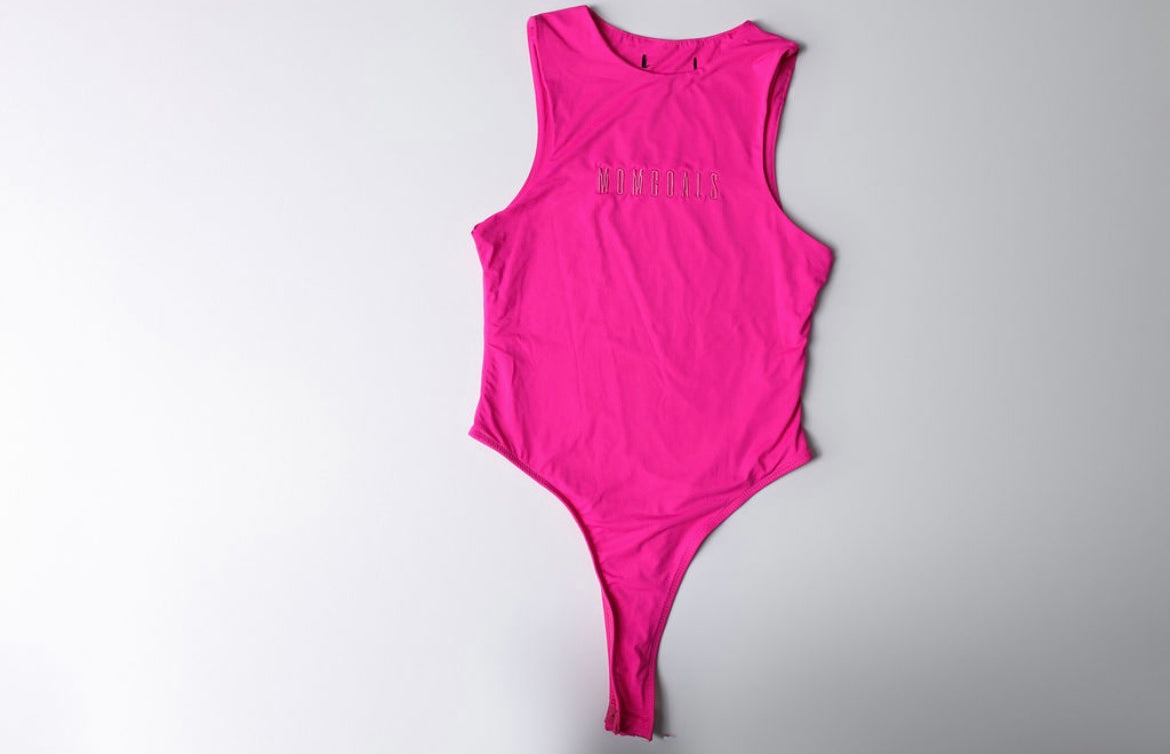 MG.CO Tonal Bodysuit | Hot Pink