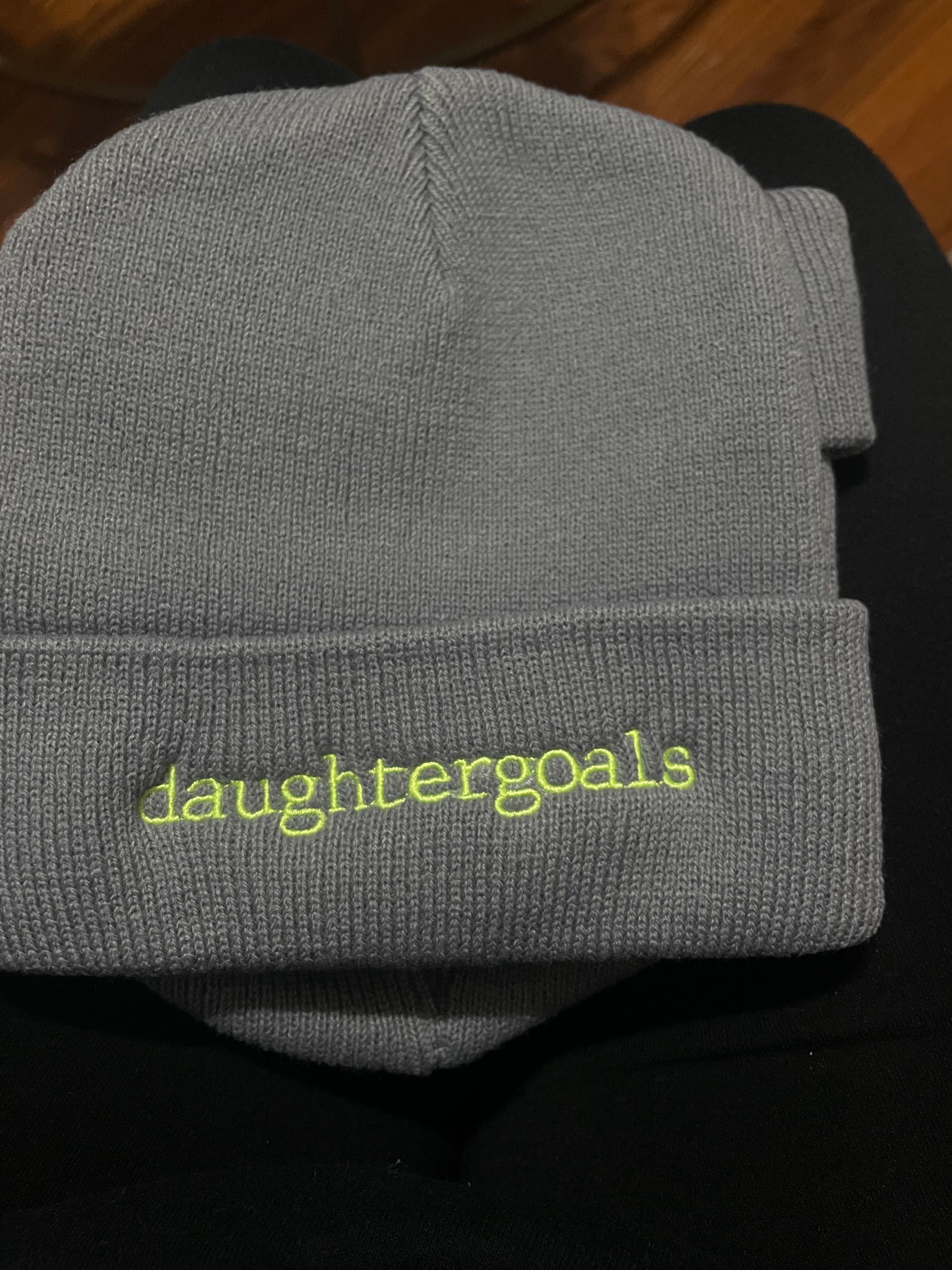 Daughter Goals Type Beanie | Gray