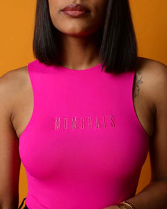 MG.CO Tonal Bodysuit | Hot Pink