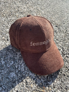 Femme Goals Corduroy Dad Cap | Mocha