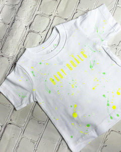 Baby Goals Neon Splatter | Baby Boy